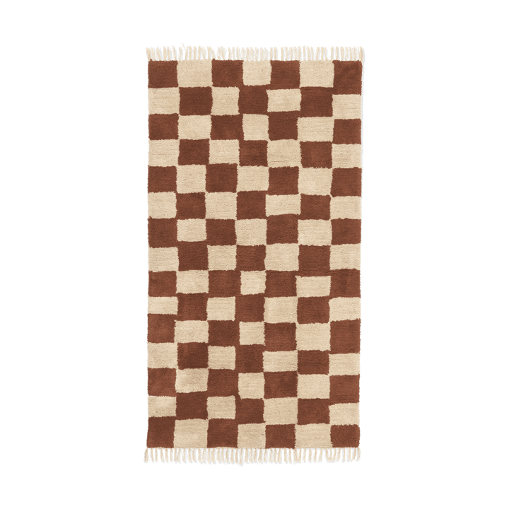 Mara bomullsteppe 80 x 150 cm - Rust-Warm Sand - Ferm Living