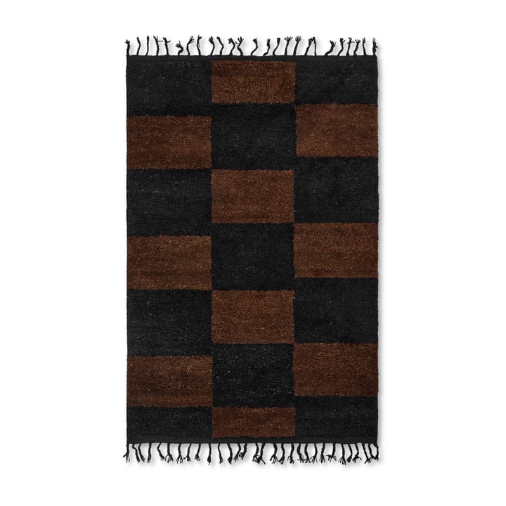 Mara håndknytt teppe 120 x 180 cm - Black-chocolate - Ferm LIVING