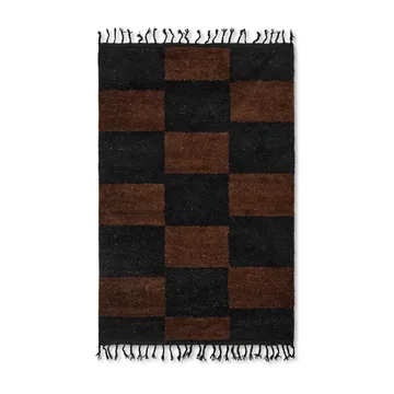 Mara håndknytt teppe 120 x 180 cm - Black-chocolate - Ferm Living
