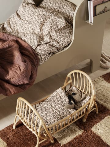 Mara håndknytt teppe 120 x 180 cm - Dark Brick-off-white - Ferm Living