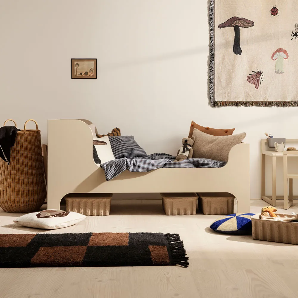 Mara teppe, Bright blue/off-white, l, 120 x 180 cm Ferm Living