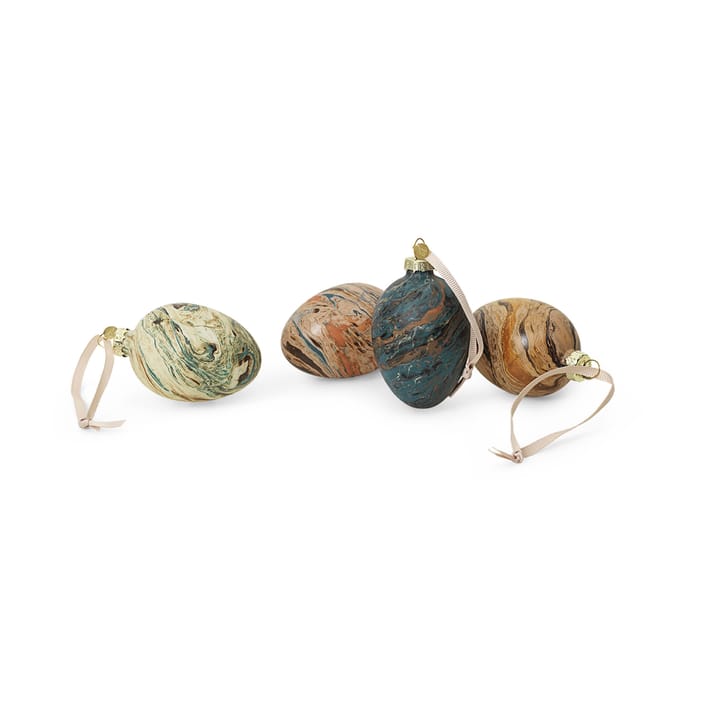 Marble easter eggs 4-pakning, Mixed Ferm Living