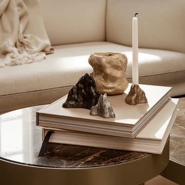 Marble Table sofabord - Marmor sort, large, sort stativ - Ferm Living