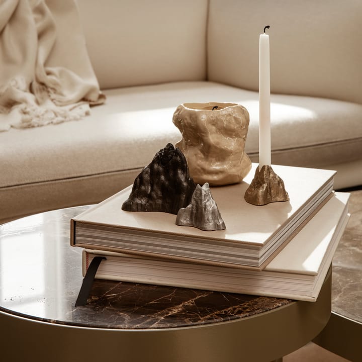 Marble Table sofabord, Marmor sort, large, sort stativ Ferm Living