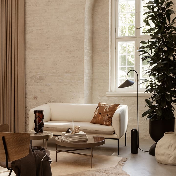 Marble Table sofabord, Marmor sort, large, sort stativ Ferm Living