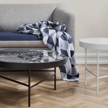Marble Table sofabord - marmor svart, medium, svart stativ - Ferm Living