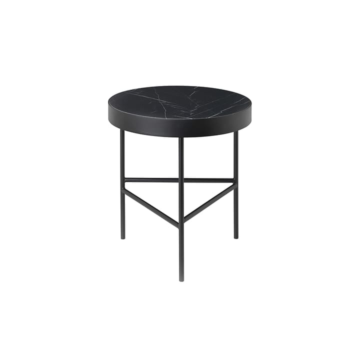 Marble Table sofabord - marmor svart, medium, svart stativ - Ferm LIVING