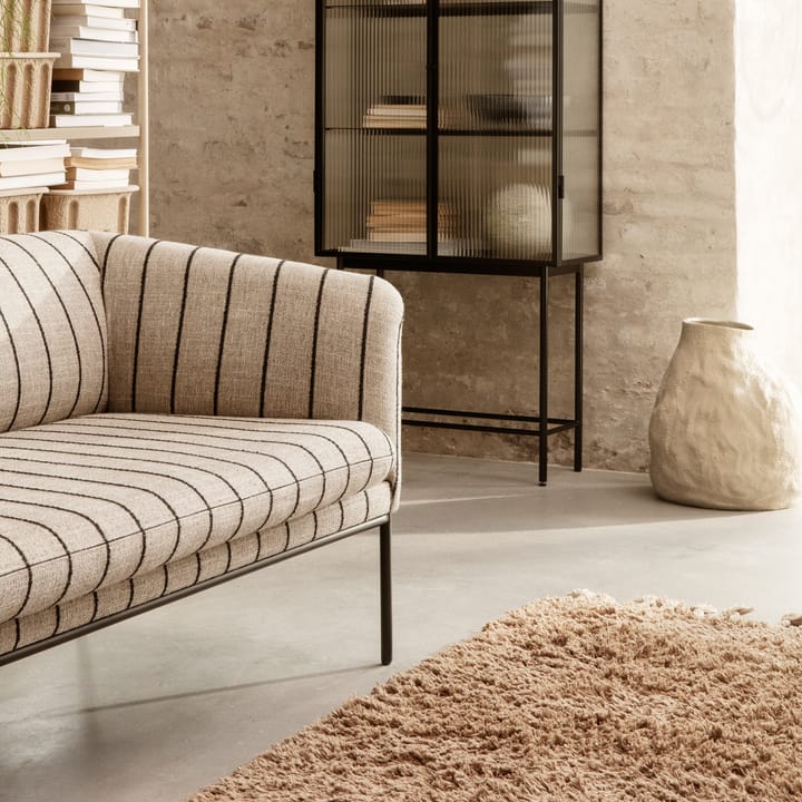 Meadow High Pile gulvteppe 140x200 cm, Dark beige Ferm Living