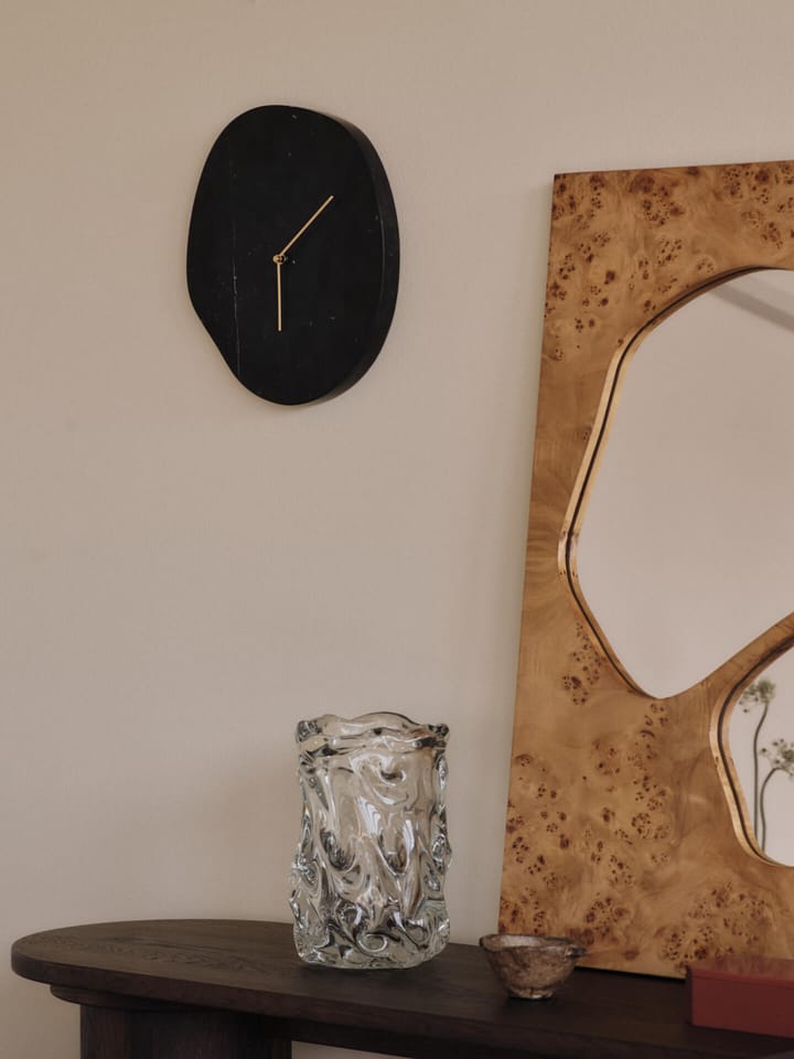 Melt veggklokke 28 x 33 cm, Black marble Ferm Living