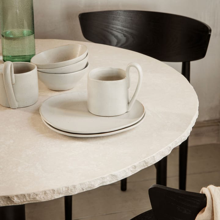 Mineral spisebord, hvit, marmor bianco curia Ferm Living