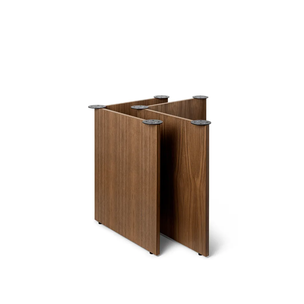 Mingle bordben 2-pakning, Walnut veneer, W68 Ferm Living