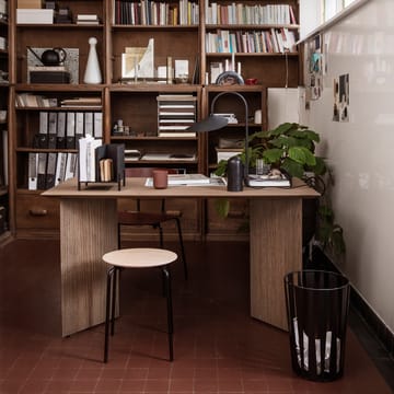 Mingle spisebord - Oak black, 210 cm, sorte metallben - Ferm Living