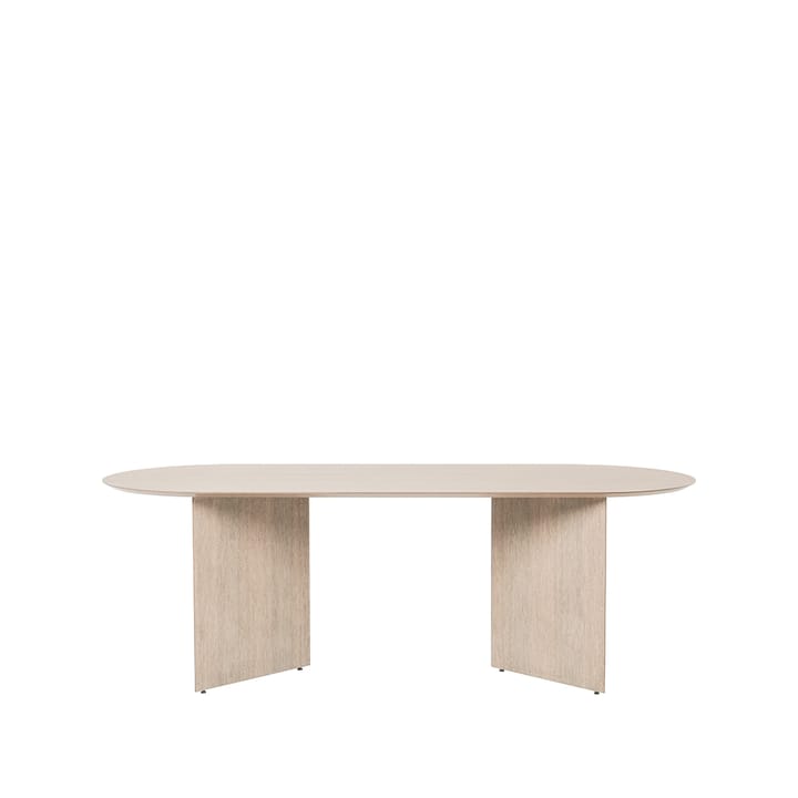 Mingle spisebord ovalt - Oak natural veneer, vinkelben eik - Ferm LIVING