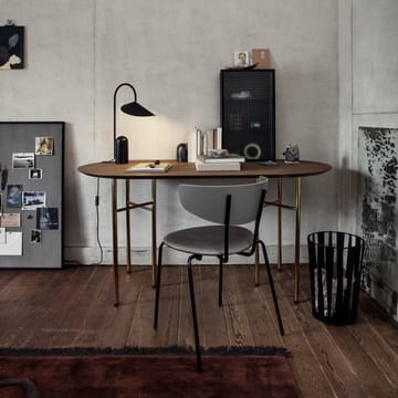 Mingle spisebord ovalt - Walnut veneer, vinkelben valnøttfinér, 220 - ferm LIVING