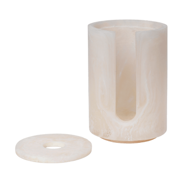 Mist beholder for bomullspads Ø8x11,8 cm - Pearl - Ferm Living