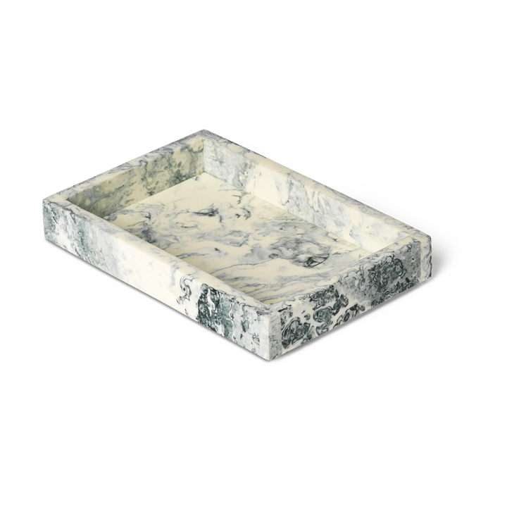 Mist dekorasjonsbrett 10x15 cm - Emerald-off white - Ferm Living