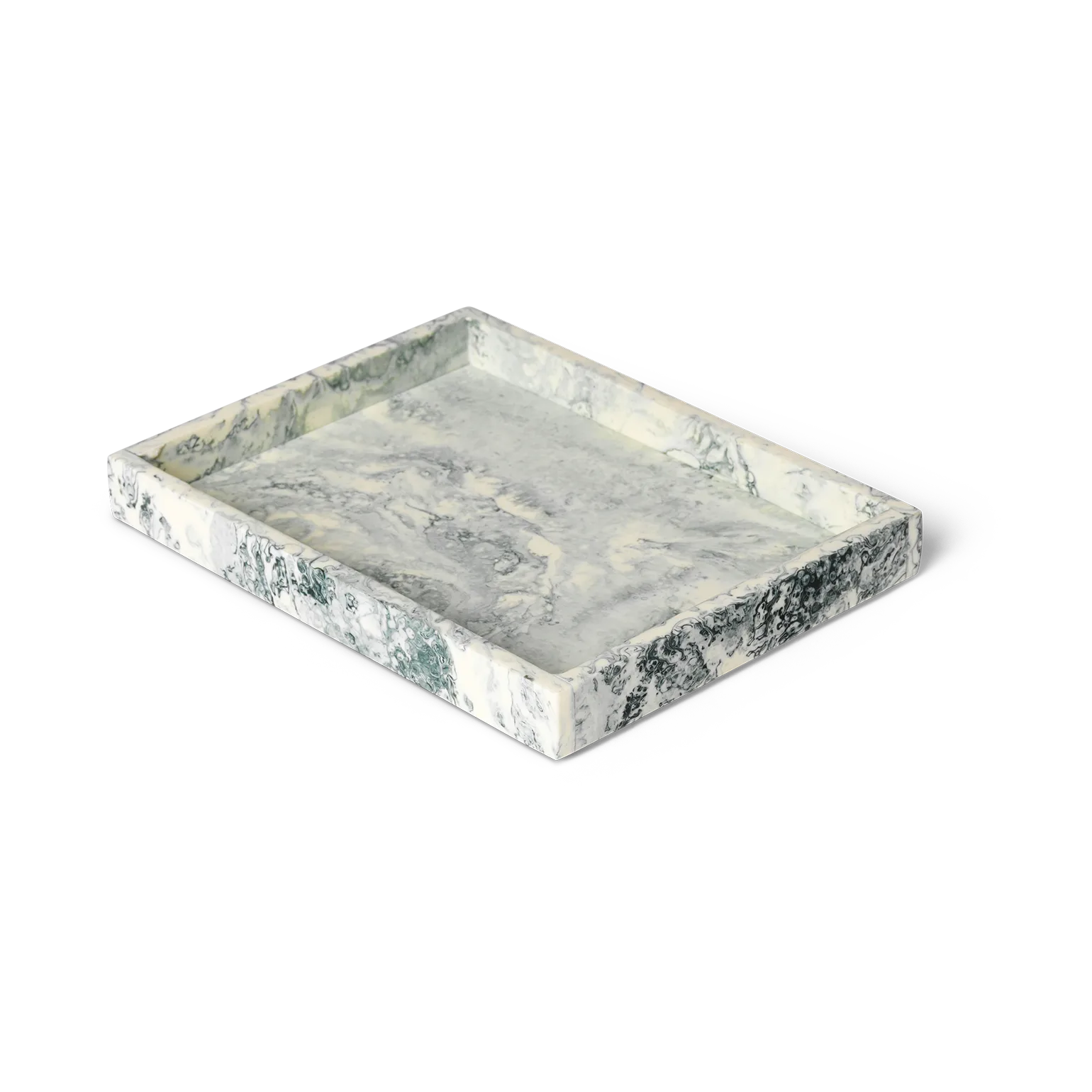 Mist dekorasjonsbrett 15x20 cm, Emerald-off white Ferm Living