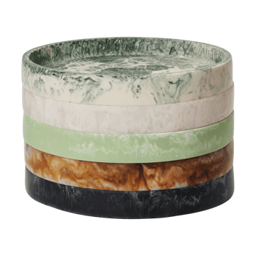 Mist dekorasjonsbrett Ø20 cm - Emerald-off-white - Ferm Living