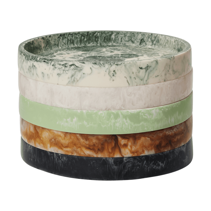 Mist dekorasjonsbrett Ø20 cm, Emerald-off-white Ferm Living