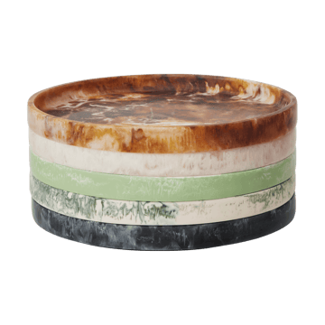 Mist dekorasjonsbrett Ø30 cm - Emerald-off-white - Ferm Living