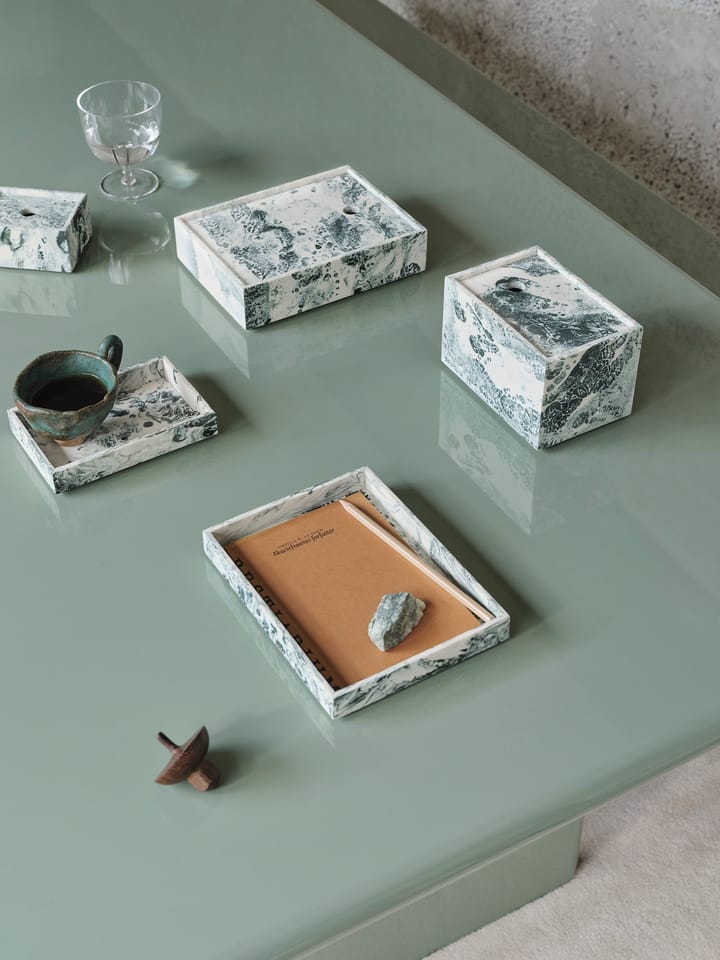 Mist oppbevaringsboks 10x15 cm, Emerald-off white Ferm Living