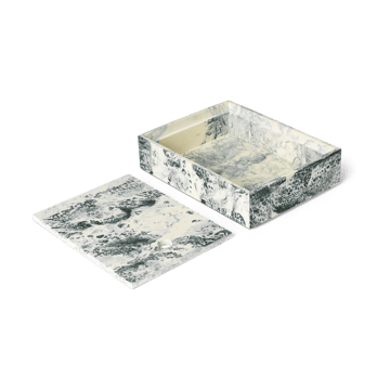 Mist oppbevaringsboks 15x20 cm - Emerald-off white - Ferm Living