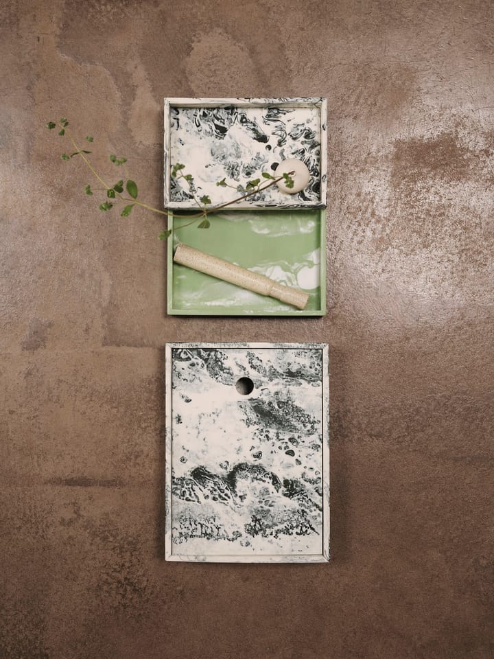 Mist oppbevaringsboks 15x20 cm, Emerald-off white Ferm Living