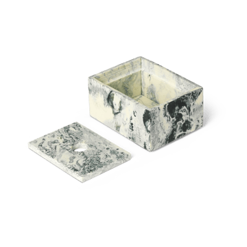 Mist oppbevaringsboks 7,5x10 cm - Emerald-off white - Ferm Living
