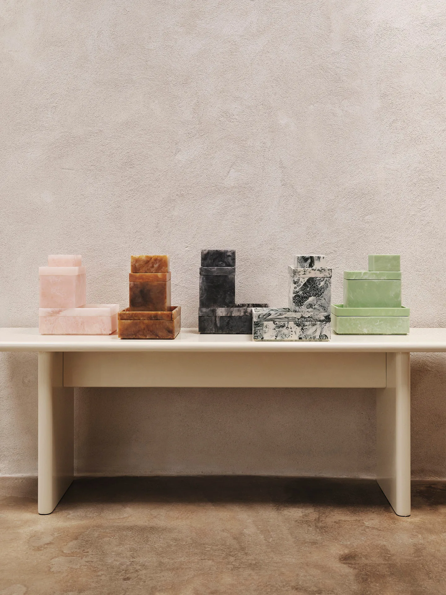 Mist oppbevaringsboks 7,5x10 cm, Emerald-off white Ferm Living