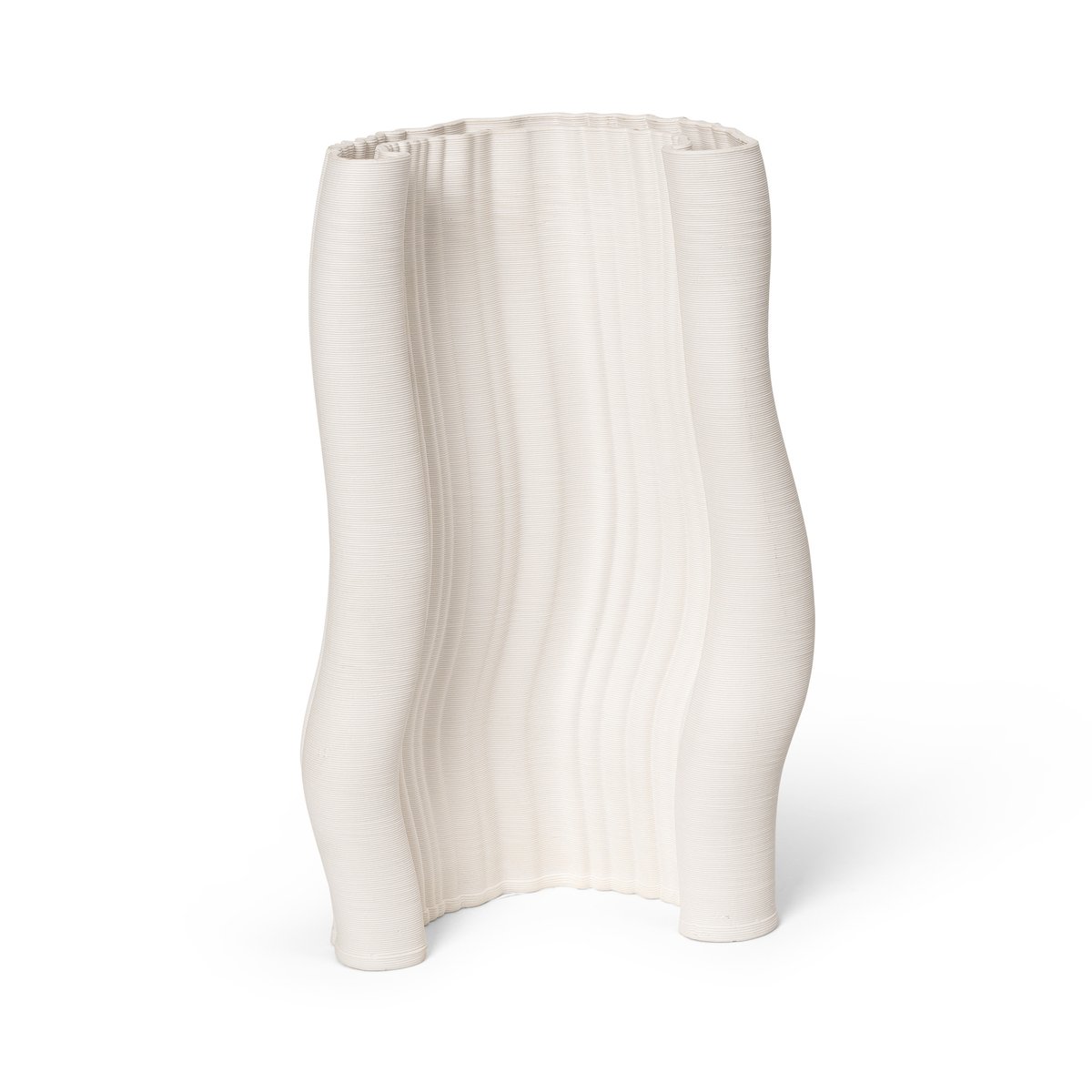 Bilde av ferm LIVING Moire vase 19 x 30 cm Offwhite