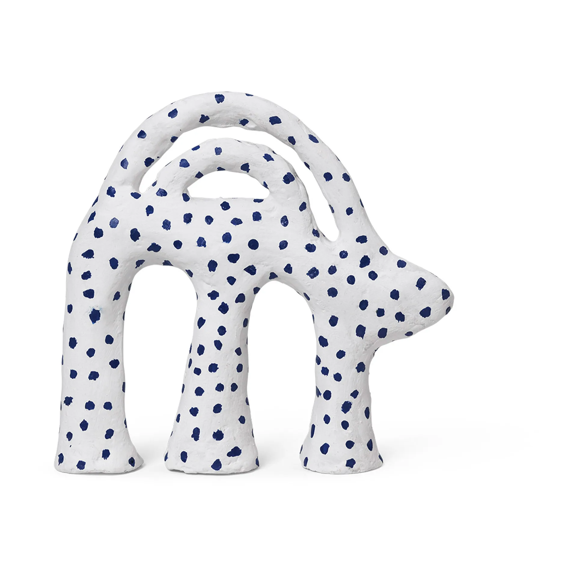 Mumbo skulptur 14,5 x 18,5 cm, White-blue Ferm Living