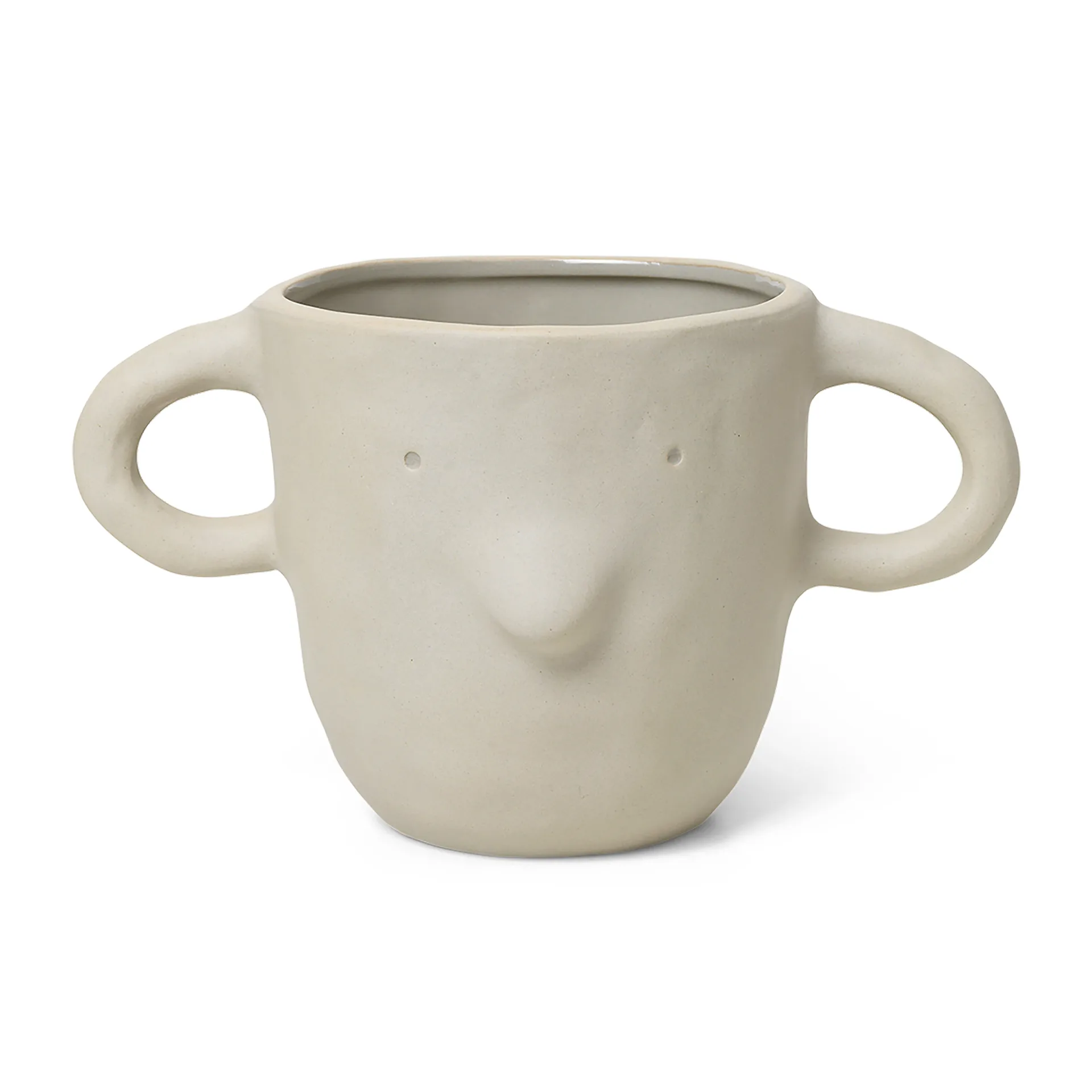 Mus blomsterkrukke XL Ø15 cm, Sand Ferm Living