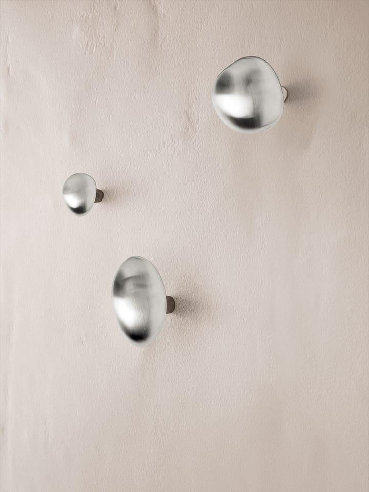 Mushroom knagg, Brushed stainless steel Ferm Living
