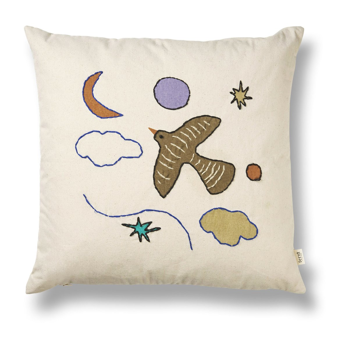 Bilde av Ferm Living Naive pute 40 x 40 cm Bird