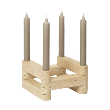 Newel modul lysestake 6 deler
 - Travertine - Ferm Living