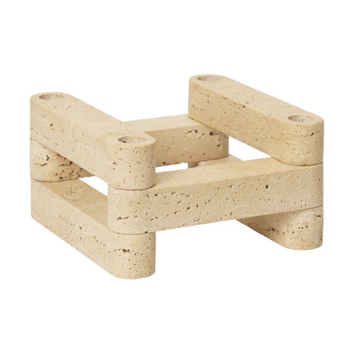 Newel modul lysestake - Travertine - Ferm Living