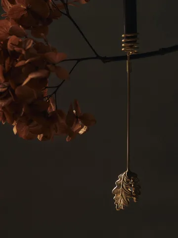 Oak leaf christmas tree lysestake 4-pakning - Messing - Ferm Living