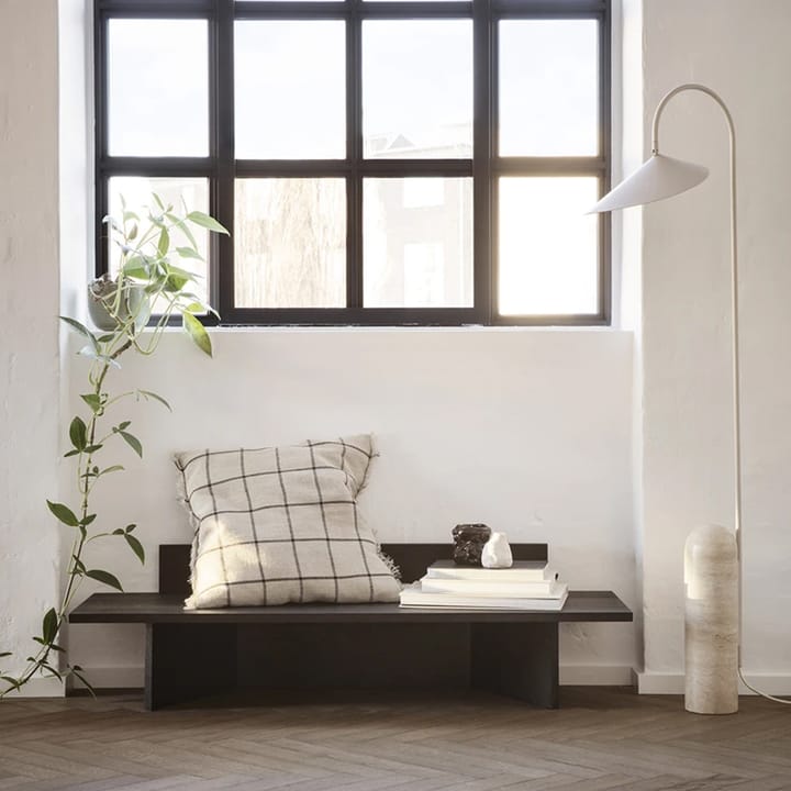 Oblique benk, oak black oiled Ferm Living