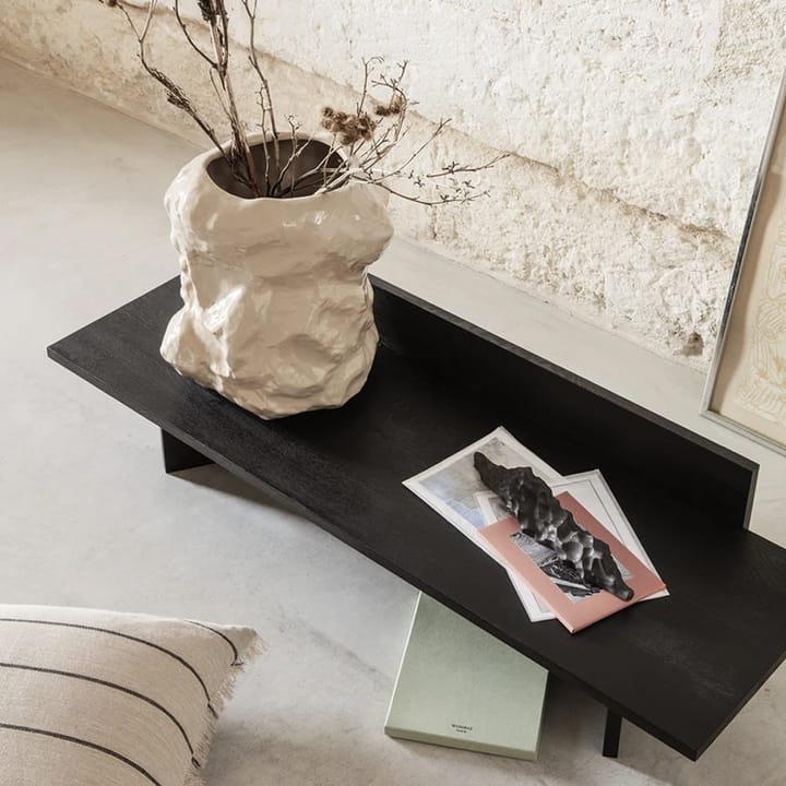 Oblique benk, oak black oiled Ferm Living