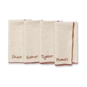 Occasions servietter 4 deler - Natural - Ferm Living