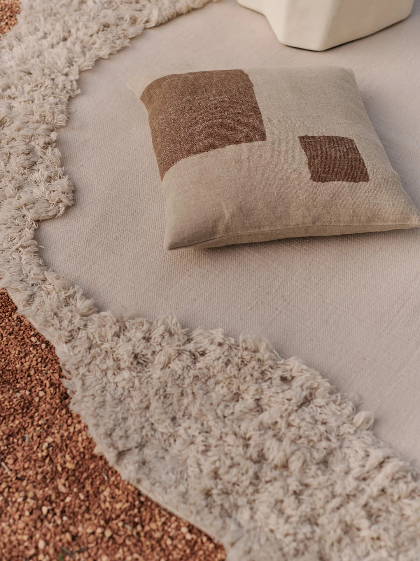 Oleo putetrekk 50x50 cm, Natural-Sugar Kelp Ferm Living