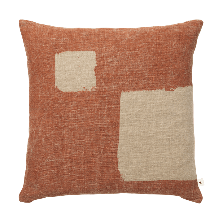 Oleo putetrekk 50x50 cm - Terracotta-Natural - Ferm Living