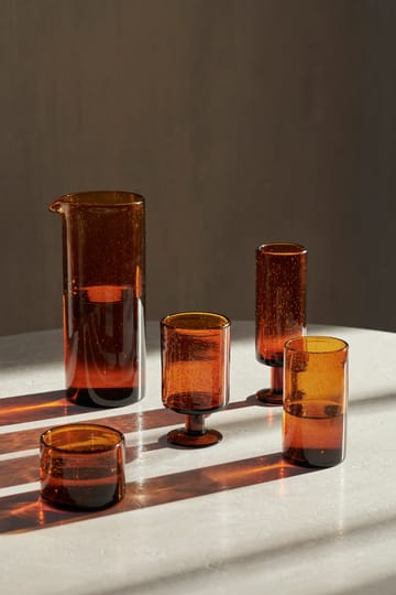 Oli vannglass høyt 22 cl - Amber - ferm LIVING