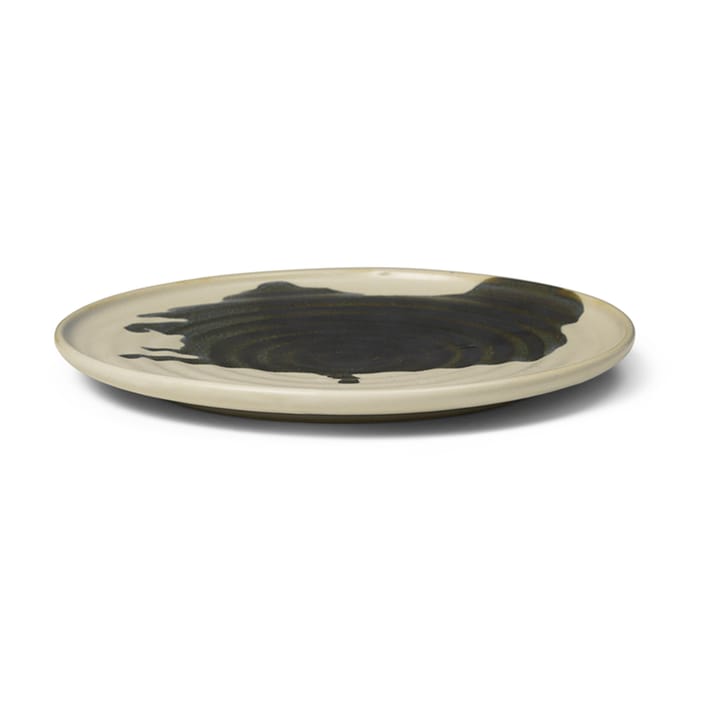Omhu asjett ⌀21 - off white-charcoal - Ferm Living