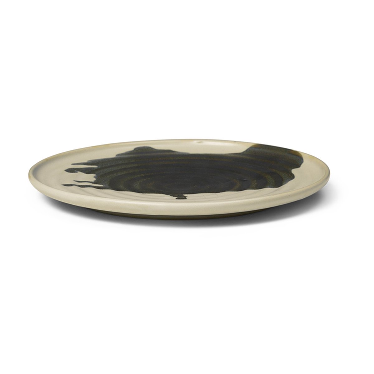 Ferm Living Omhu asjett 21 off white-charcoal | Skandinavisk Design | Asjetter | Beige