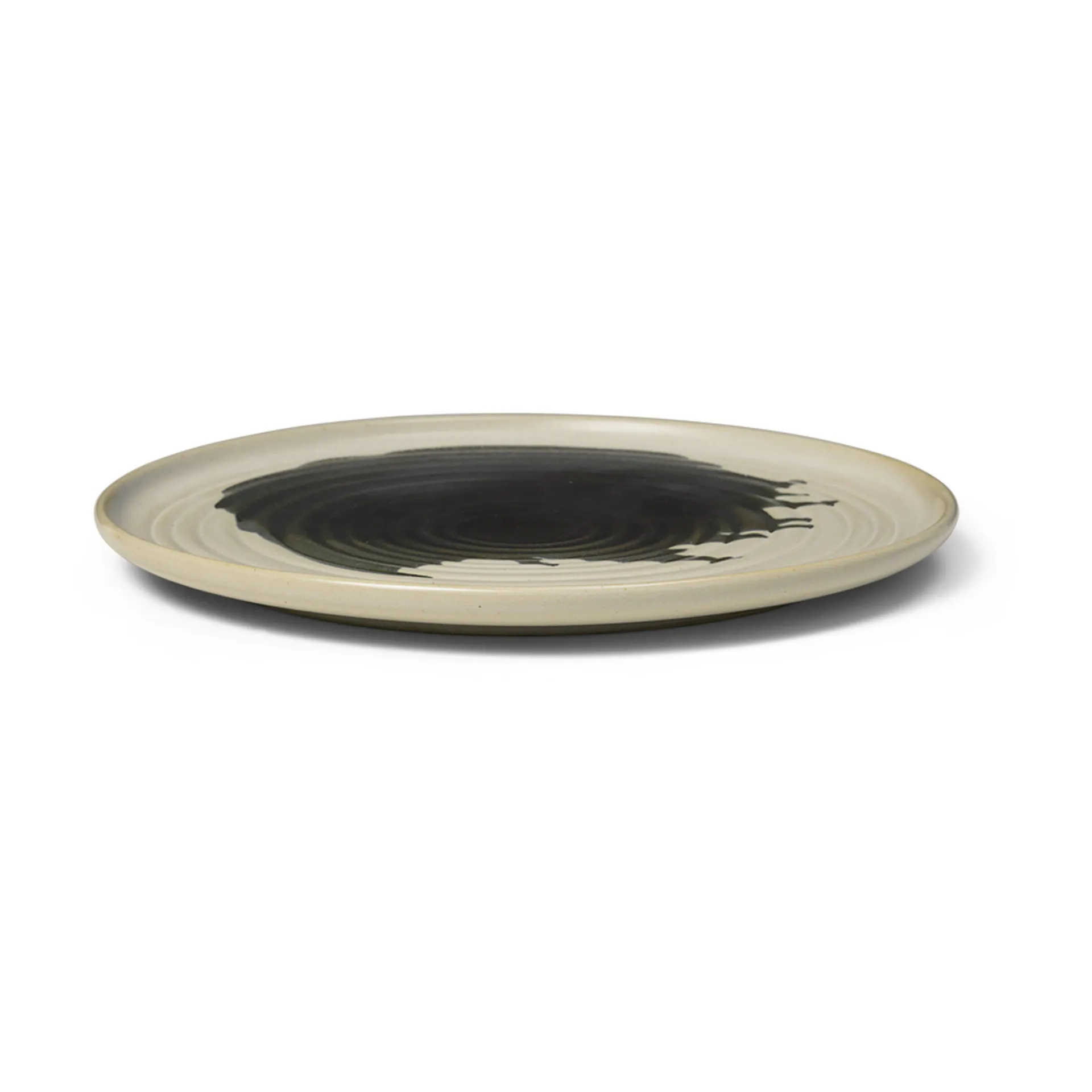 Omhu tallerken ⌀26,5 cm, off white-charcoal Ferm Living