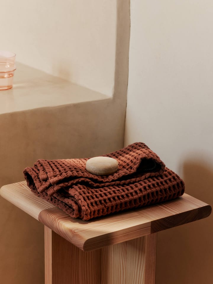 Organic håndkle 50x100 cm, Brown Clay Ferm Living