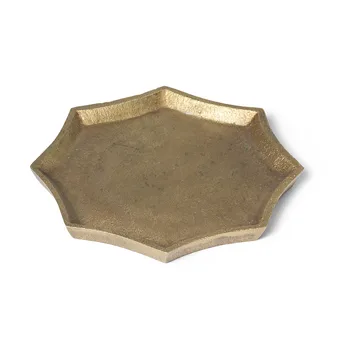 Otte dekorasjonsbrett 9,5x9,5 cm - Brass finish - Ferm Living