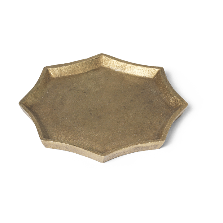 Otte dekorasjonsbrett 9,5x9,5 cm, Brass finish Ferm Living