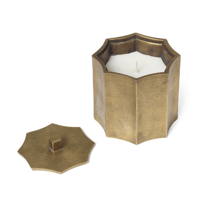 Otte duftlys 36 h, Brass finish Ferm Living